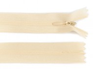 Spirálový zip skrytý No 3 délka 35 cm dederon 306 béžová nejsv., 1 ks - zvětšit obrázek