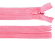 Spirálový zip skrytý No 3 délka 60 cm dederon 137 růžová střední, 1 ks - zvětšit obrázek