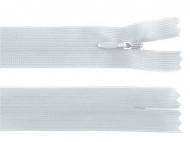 Spirálový zip skrytý No 3 délka 40 cm dederon 314 modrošedá sv., 1 ks - zvětšit obrázek