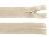 Spirálový zip skrytý No 3 délka 40 cm dederon 307 krémová, 1 ks - zvětšit obrázek