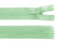 Spirálový zip skrytý No 3 délka 40 cm dederon 249 zelená vodová, 1 ks - zvětšit obrázek