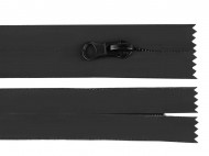 Voděodolný zip No 7 délka 20 cm spirálový matný černá mat, 1 ks - zvětšit obrázek