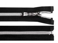 Spirálový zip No 7 délka 65 cm se stříbrnými zoubky