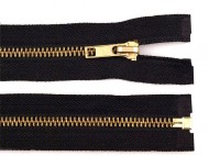 Kovový / mosazný zip šíře 6 mm délka 85 cm - zvětšit obrázek