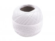 Vyšívací příze Perlovka Niťárna 0010 White, 10 ks - zvětšit obrázek