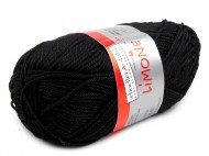 Bavlněná pletací příze Limone 50 g 19 (024) černá, 1 ks - zvětšit obrázek