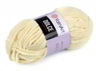 Pletací žinylková příze Dolce 100 g 29 (783) smetanová, 1 ks - zvětšit obrázek