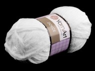 Pletací žinylková příze Dolce 100 g 1 (741) bílá, 1 ks - zvětšit obrázek