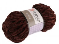 Pletací žinylková příze Dolce 100 g 19 (775) hnědá, 1 ks - zvětšit obrázek