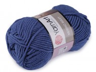 Pletací příze Merino bulky 100 g 17 (551) modrá, 1 ks - zvětšit obrázek