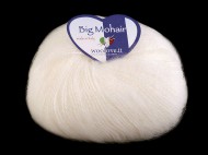 Pletací příze Big Mohair 25 g 14 (1) bílá mléčná, 1 ks - zvětšit obrázek