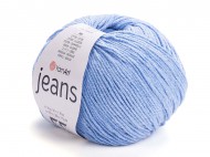 Pletací příze Jeans 50 g 9 (15) modrá světlá, 1 ks - zvětšit obrázek