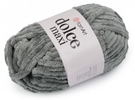 Pletací žinylková příze Dolce Maxi 200 g 10 (760) šedomodrá, 1 ks - zvětšit obrázek