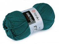Pletací příze Gina / Jeans Plus 100 g 21 (63) zelená smaragdová, 1 ks - zvětšit obrázek