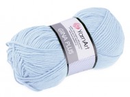 Pletací příze Gina / Jeans Plus 100 g 14 (75) modrá světlá, 1 ks - zvětšit obrázek