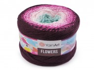 Pletací příze Flowers 250 g 19 (301) fialová, 1 ks - zvětšit obrázek