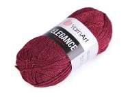 Pletací příze Elegance lurex 50 g 4 (123) bordó stříbrná, 1 ks - zvětšit obrázek