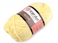Pletací žinylková příze Velour 100 g 13 (844) žlutá světlá, 1 ks - zvětšit obrázek
