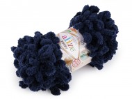 Pletací příze Alize Puffy 100 g 39 (58) modrá tmavá, 1 ks - zvětšit obrázek