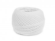 Bavlněná příze macrame / háčkovací 40 g rozčesávací 1 (16) bílá, 1 ks - zvětšit obrázek