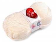 Pletací příze Baby Love a Care 100 g 21 (025) krémová světlá, 1 ks - zvětšit obrázek