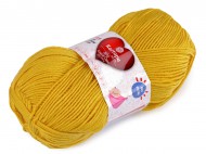 Pletací příze Baby Love a Care 100 g 23 (1321) hořčicová, 1 ks - zvětšit obrázek