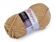 Pletací žinylková příze Dolce Baby 50 g 4 (747) béžová, 1 ks - zvětšit obrázek