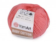 Pletací příze Baby Cotton 50 g 4 (420) korálová světlá, 1 ks - zvětšit obrázek