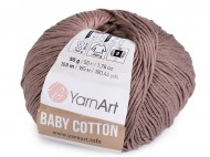 Pletací příze Baby Cotton 50 g 10 (407) béžová tm., 1 ks - zvětšit obrázek