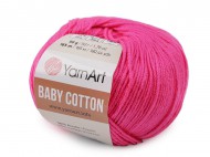 Pletací příze Baby Cotton 50 g 17 (422) pink, 1 ks - zvětšit obrázek