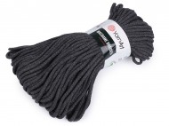 Pletací příze Macrame Braided 250 g 12 (758) šedá tmavá, 1 ks - zvětšit obrázek