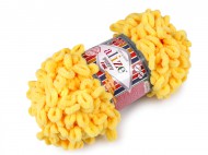 Pletací příze Alize Puffy Fine 100 g 4 (113) žlutá, 1 ks - zvětšit obrázek