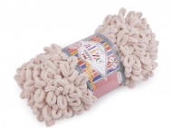Pletací příze Alize Puffy Fine 100 g 11 (599) béžová světlá, 1 ks - zvětšit obrázek
