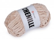 Pletací žinylková příze Chenille 100 g 13 (571) béžová světlá, 1 ks - zvětšit obrázek