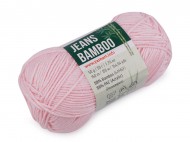 Pletací příze Jeans Bamboo 50 g 5 (109) růžová nejsv., 1 ks - zvětšit obrázek