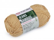 Pletací příze Jeans Bamboo 50 g 13 (130) béžová sytá, 1 ks - zvětšit obrázek
