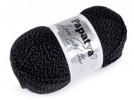 Pletací příze Papatya Love Glitter 100 g 5 (2000) černá stříbrná, 1 ks - zvětšit obrázek
