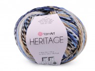 Pletací příze Heritage 50 g 1 (332) modrá, 1 ks - zvětšit obrázek