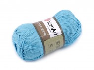 Pletací příze Eco-Cotton 100 g 4 (765) modrá azurová, 1 ks - zvětšit obrázek