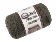Recyklovaná bavlněná příze macrame 5 mm rozčesávací 39 šedozelená, 1 ks - zvětšit obrázek