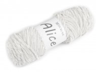 Pletací žinylková příze Alice 100 g 1 bílá, 1 ks - zvětšit obrázek