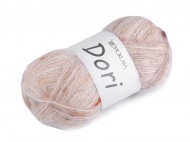 Pletací mohérová příze s nopky Dori 100 g 1 (F004) béžová světlá, 1 ks - zvětšit obrázek