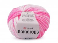 Pletací příze Raindrops 50 g 2 (2915) pink, 1 ks - zvětšit obrázek