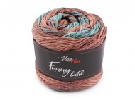 Pletací příze Funny Batik 100 g 5 9825) béžová tm. tyrkys, 1 ks - zvětšit obrázek
