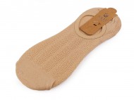 Bavlněné ponožky do tenisek unisex 2 béžová světlá, 1 pár - zvětšit obrázek