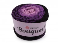 Bavlněná pletací příze Bouquet 250 g 10 (724) černá fialová, 1 ks - zvětšit obrázek