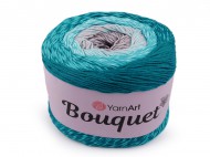 Bavlněná pletací příze Bouquet 250 g 7 (716) tyrkys šedá, 1 ks - zvětšit obrázek