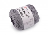 Bavlněná pletací příze Bouquet Unicolor 100 g 12 (3203) šedá světlá, 1 ks - zvětšit obrázek