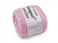 Bavlněná pletací příze Bouquet Unicolor 100 g 5 (3211) růžová sv., 1 ks - zvětšit obrázek