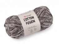 Bavlněná pletací příze Cotton Fusion 100 g 5 (3640) šedá, 1 ks - zvětšit obrázek